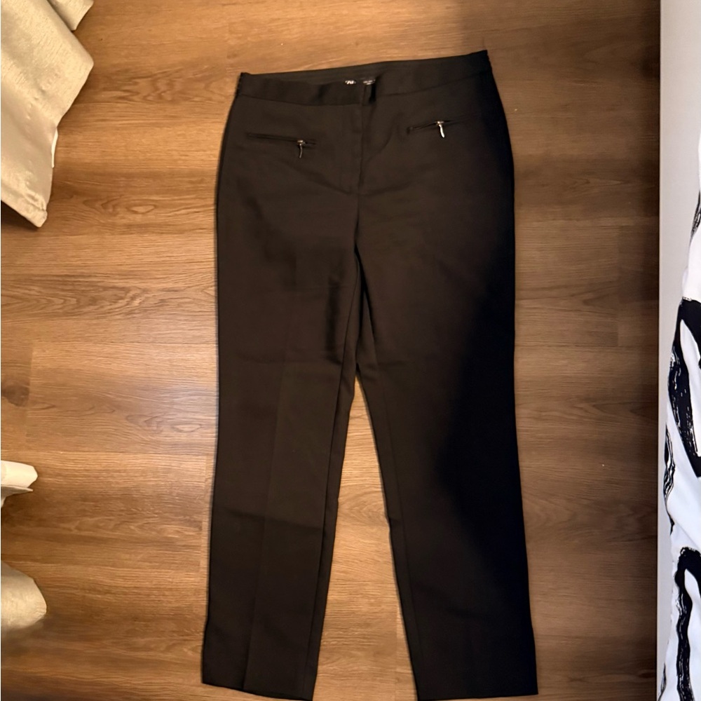 Zara Elegant Black Women's Pants Size: Large